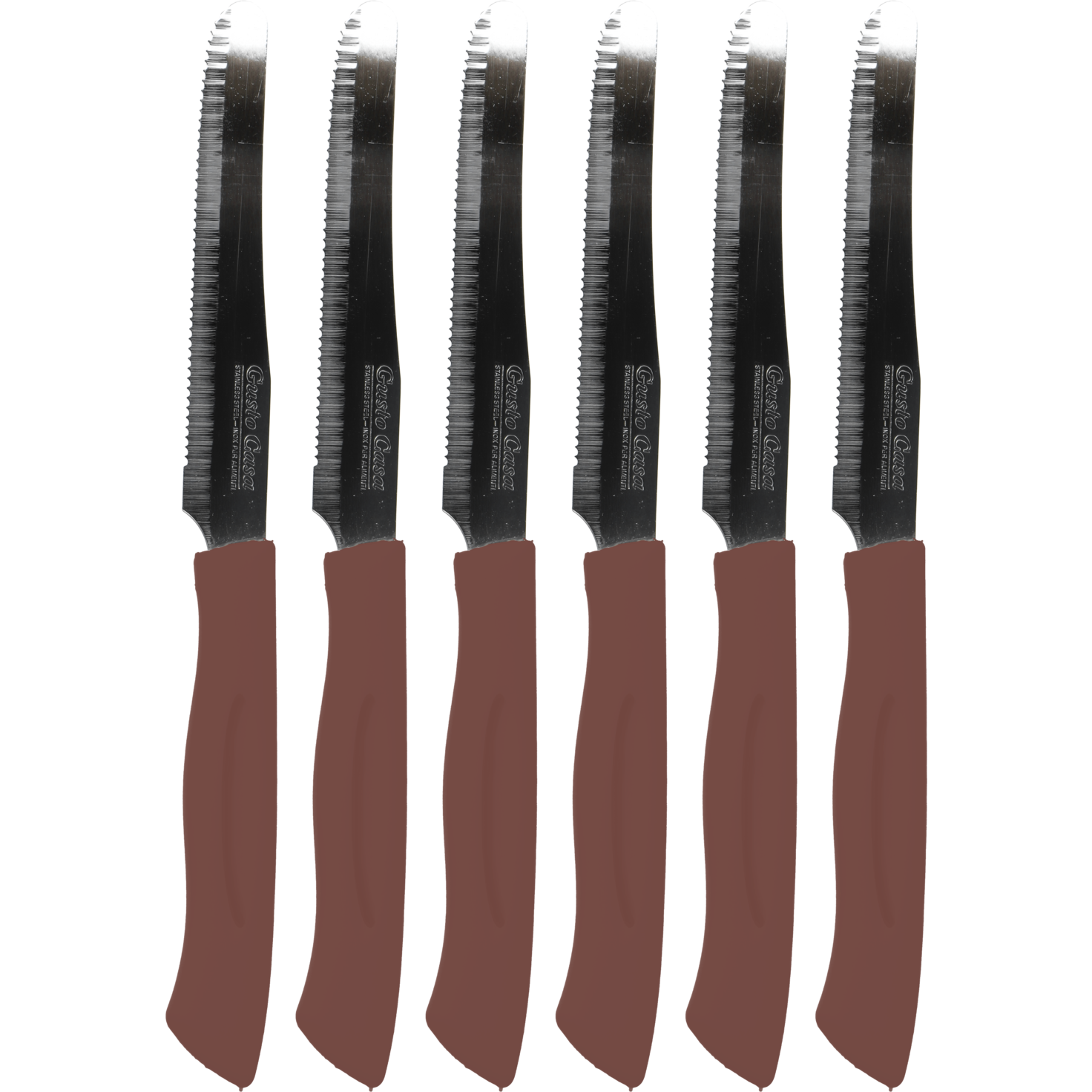 GUSTO CASA - Coltelli da tavola - set 6 pezzi